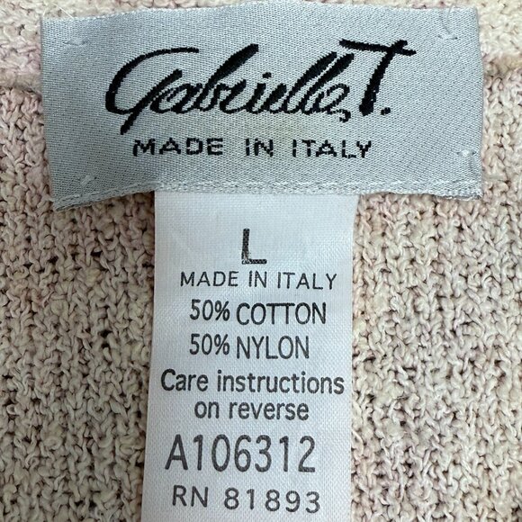 VINTAGE Women's GABRIELLA T. Italian V-Neck Cardigan Sweater |‎ Size L - Picture 6 of 8